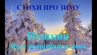 Стихотворения про зиму и Новый год. Пушкин Идет волшебница зима