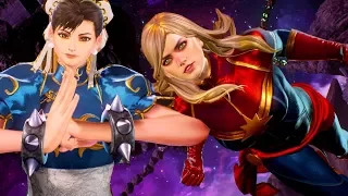 Chun-Li & Captain Marvel Arcade Playthrough  | Marvel vs Capcom Infinite Arcade Playthrough