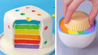 Dice Cake | Awesome Rainbow Cake Decorating Ideas | Beautiful Colorful Cake Decorating Tutorials