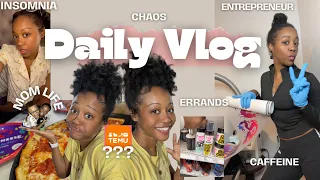 DAILY VLOG | my home business, juggling toddlers, running errands, ADHD,  caffeinated black mama