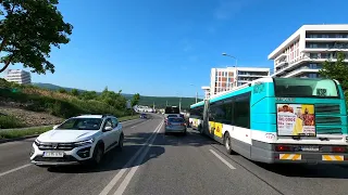 🚗 Cluj 4K. Strada Observatorului, Strada Frunzisului. Trafic Ora 8:45. Cluj-Napoca, Romania.