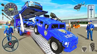 US Police Transporter Truck 2020 - Jeep Police Car Driving - Best Android Gameplay