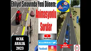 YENİ EHLİYET ANİMASYONLU SINAV SORULARI