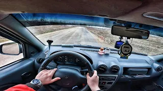 ЗА РУЛЕМ / RENAULT LOGAN [1.4 75л.с] 🇫🇷 / POV TEST DRIVE / ТЕСТ ДРАЙВ ОТ ПЕРВОГО ЛИЦА