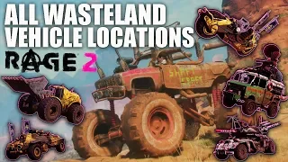 RAGE 2 Wasteland Vehicle Locations