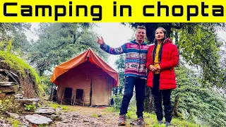 Vlog 190 | CHOPTA, wildlife sanctuary me ki CAMPING