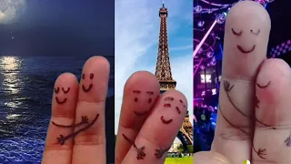 12 Couples Funny and Cute Finger Art Ideas - What To Do On a Boring Day