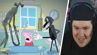 REAKTION auf Siren Head has Moved into Peppa's house - Horror Story