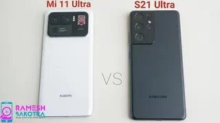 Mi 11 Ultra vs Galaxy S21 Ultra SpeedTest and Camera Comparison