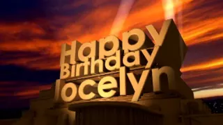 Happy Birthday Jocelyn