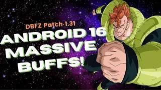 DBFZ Android 16 MASSIVE buffs! Old 16 vs New 16 comparison (Patch 1.31)