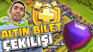 DC ÖZEL ALTIN BİLET ÇEKİLİŞİ ! - TROL KÖYDE PATLIYORDUM :) - CLASH OF CLANS