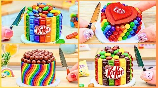 Amazing Rainbow Cake 🌈 How to Make Fancy Miniature Cake Using KITKAT & OREO 💕Miniature Cake Bakery