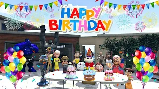 Franklin Doraemon & Others Celebrating Shinchan Birthday In Gta 5|Mr SASI|