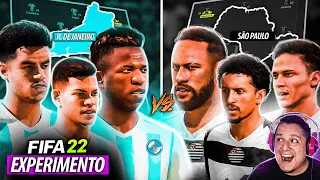 RIO DE JANEIRO VS SÃO PAULO!  QUAL ESTADO É O MELHOR?! FIFA 22 EXPERIMENTOS!!