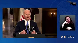 Pres. Biden, VP Harris Deliver Remarks to Mark One Year Since the Jan. 6th Deadly Capitol Attack