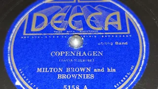 Milton Brown & His Brownies - Copenhagen (1935)