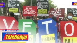 Ilang grupo nagprotesta vs. mandatory SIM card registration bill | TeleRadyo Balita (5 Oct 2022)