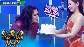 Zsa Zsa  celebrates her birthday on It's Showtime. | Tawag Ng Tanghalan Duets