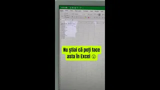 Nu știai că poți face asta în Excel 😲 | #shorts