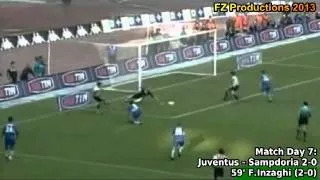 Serie A 1998-1999, day 7 Juventus - Sampdoria 2-0 (F.Inzaghi 2nd goal)