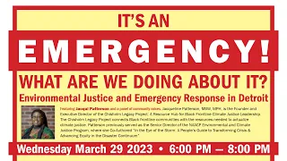 “It’s an Emergency! What are we doing about it?”