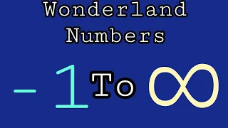 Wonderland Numbers Negative One To Infinity