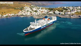 Andros Queen  Golden Star Ferries   Arrival at the port of Gavrio (UPDATE)