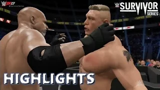 WWE 2K17 GOLBERG VS BROCK LESNAR | SURVIVOR SERIES 2016 - PREDICTION HIGHLIGHTS