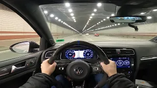 Boston POV Drive in My LOUD Mk7.5 Golf R (Pops & Crackles)