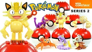 Pokémon Meowth Cubone Ekans Geodude Rattata & Paras Mega Construx Series 2