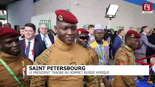SAINT PETERSBOURG  LE PRÉSIDENT TRAORE AU SOMMET RUSSIE AFRIQUE