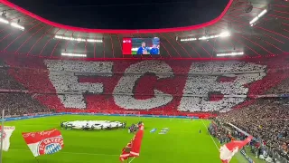 Choreo Bayern fans againts PSG || BAYERN MUNCHEN VS PSG 8.03.2023