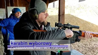 karabin wyborowy SWD w grudniu po południu