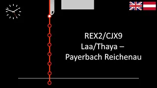 Stationsansagen REX2/CJX9 Laa/Thaya - Payerbach Reichenau