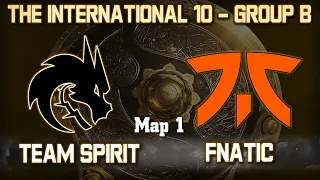 TEAM SPIRIT vs FNATIC - 1 карта / Bo2 - Группа B / The International 10 [V1lat & Xboct]