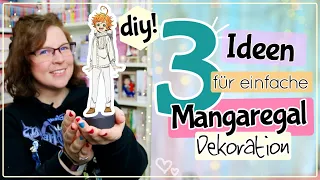 3 NEUE Ideen für Manga-Regal Dekoration 📚 DiY Deko für dein Bücherregal💫