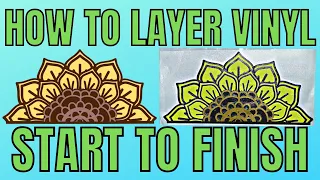 How to layer vinyl for beginners - Layering vinyl hacks tips and tricks for adhesive vinyl Cricut