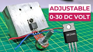 How to make Easiest voltage regulator circuit 1.5v to 37v 3 Ampere | dc voltage regulator adjustable