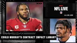 Could Kyler Murray’s contract extension impact Lamar Jackson? | NFL Live