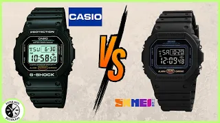 Comparativo entre casio g-shock dw-5600 e skmei 1628