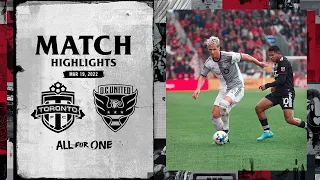 MATCH HIGHLIGHTS: Toronto FC vs. DC United | March 19, 2022