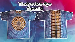 Tie Dye Tutorial: Creating a Cosmic Mandala with Icedye!❄️🌀 #TieDyeDIY #IceDyeMagic #MandalaCreation