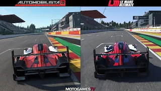 Automobilista 2 vs Le Mans Ultimate - Porsche 963 at Circuit de Spa-Francorchamps