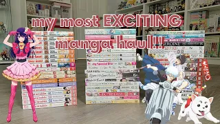 my most EXCITING manga haul ever!! (50+ volumes) ✧