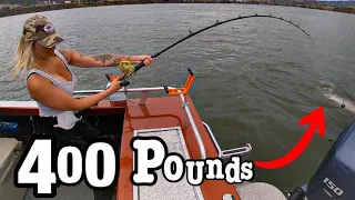 400 POUND FISH Caught in A DEEP HOLE!!! (Absolutely Insane!!)