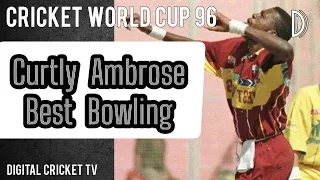 Curtly Ambrose Best Bowling / Cricket World Cup 96 / AUSTRALIA vs WEST INDIES / 2nd Semi Final