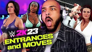 WWE 2K23 ALL WOMEN'S ENTRANCES AND NEW MOVES PT. 2