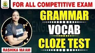 GRAMMAR || VOCAB || CLOZE TEST || SSC MTS VOCAB|| BY RASHIKA MA'AM #grammar