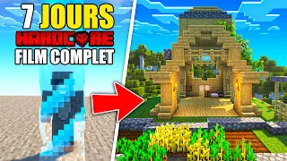 J'ai survécu 7 jours dans une BORDURE 1x1 EN EXPANSION sur Minecraft Hardcore !